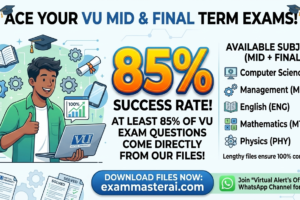 VU Solved Papers 2026 85% of the Paper Comes From Our Files!