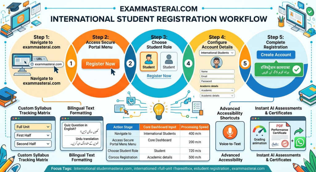 How to Register as an International Student on portal