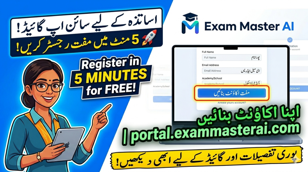 How to Sign Up as a Teacher on Exam Master AI